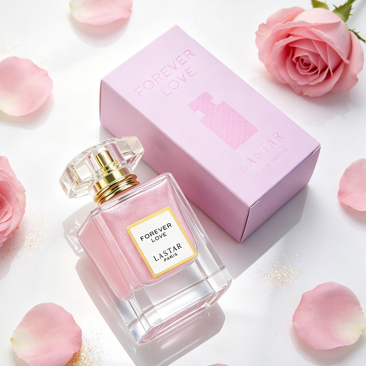 LASTAR Women's Perfume 55ml, Classic Floral and Fruity Notes, Long-lasting Perfume with Rose, Jasmine, Vanilla and Patchouli, Pink Bottle, Dating Perfume for Men and Women, Halloween/Christmas/holiday Gift