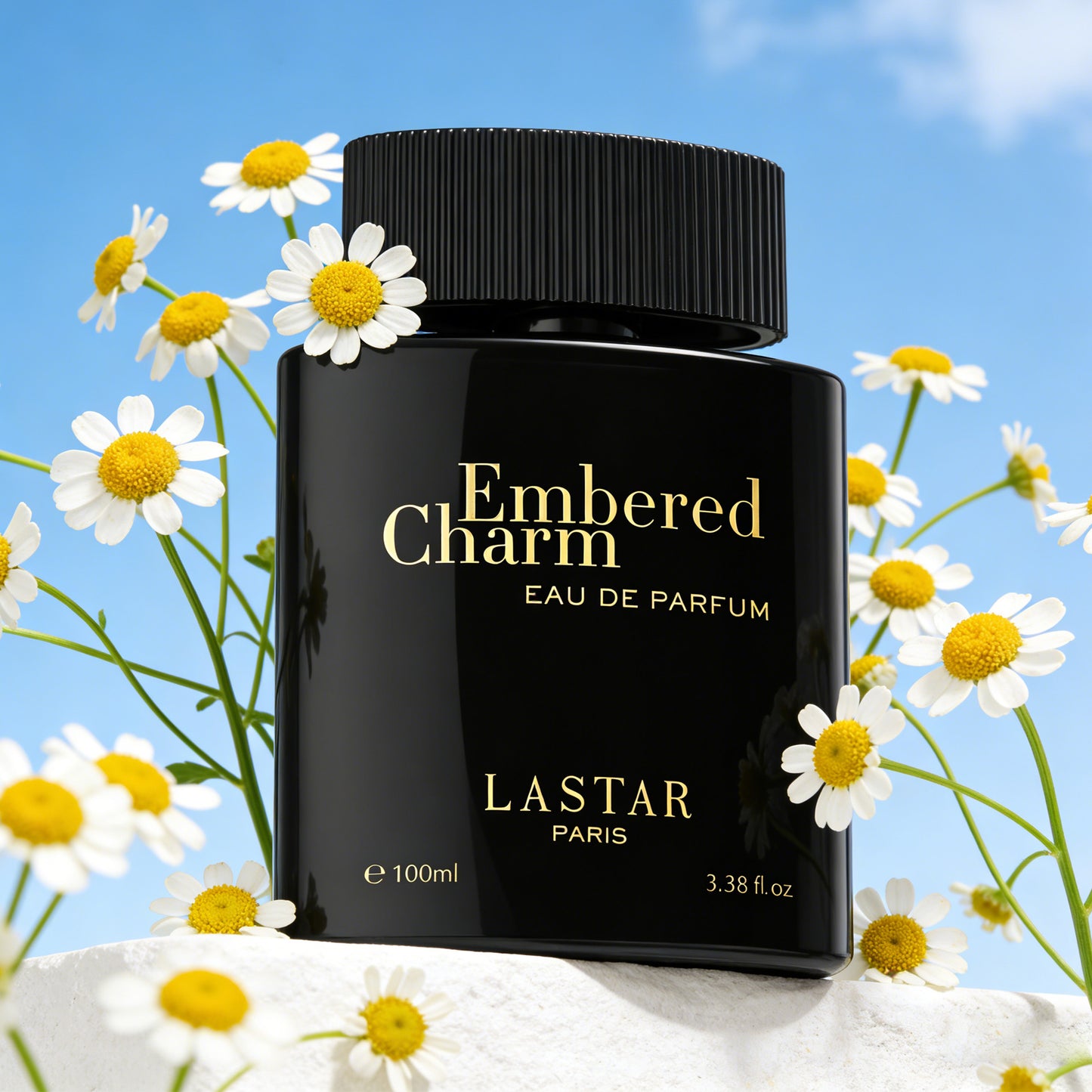 LASTAR Luxury Black Eau De Parfum, 100ML/3.38 Fl.Oz., Spicy Perfume for Men, Long-Lasting Fragrance, Saffron Amber Sophisticated Scent, Perfect for Everyday Wear/Formal Occasion, Festive Gift