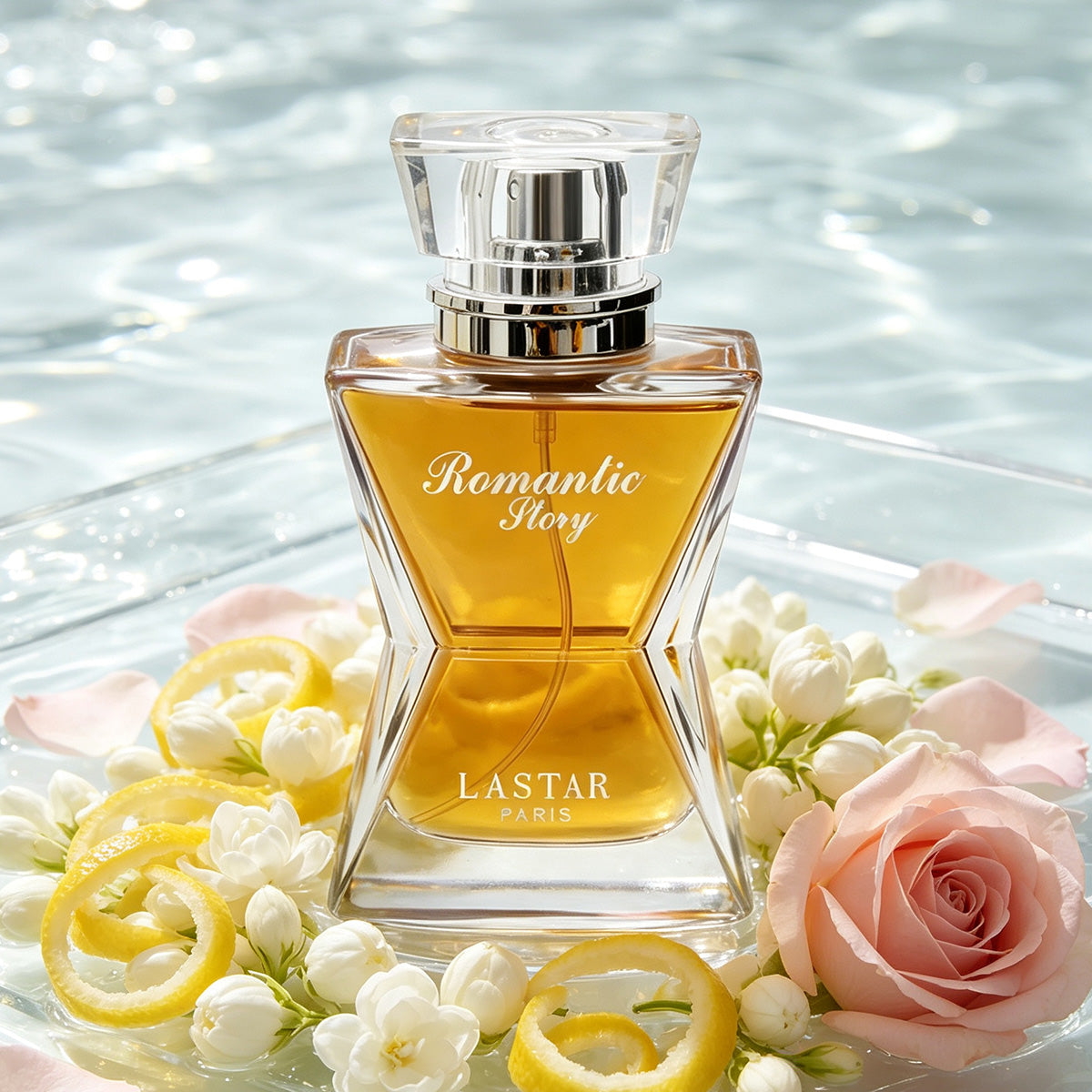 LASTAR Women's Warm and Floral Perfume 40ml, with Notes of Jasmine, Rose, Amber & Patchouli, Luxury Perfumes for Feminine, Long Lasting Fragrance, Sweet and Warm Woods, Suitable for Use at Day or Night
