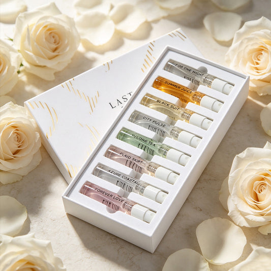 LASTAR Perfume for Women & Men - EDP Perfume Spray, Fresh Floral Aquatic Woody Scent with Gardenia Jasmine Rose Citrus Notes, Luxury European Fragrance Gift Set, 3ml Bottles (Suitable for Day & Night Use)
