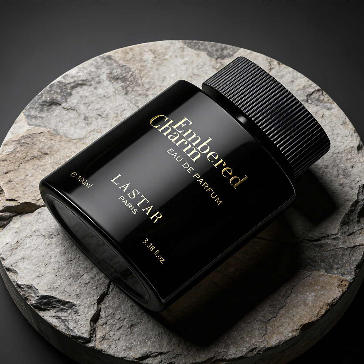LASTAR Luxury Black Eau De Parfum, 100ML/3.38 Fl.Oz., Spicy Perfume for Men, Long-Lasting Fragrance, Saffron Amber Sophisticated Scent, Perfect for Everyday Wear/Formal Occasion, Festive Gift