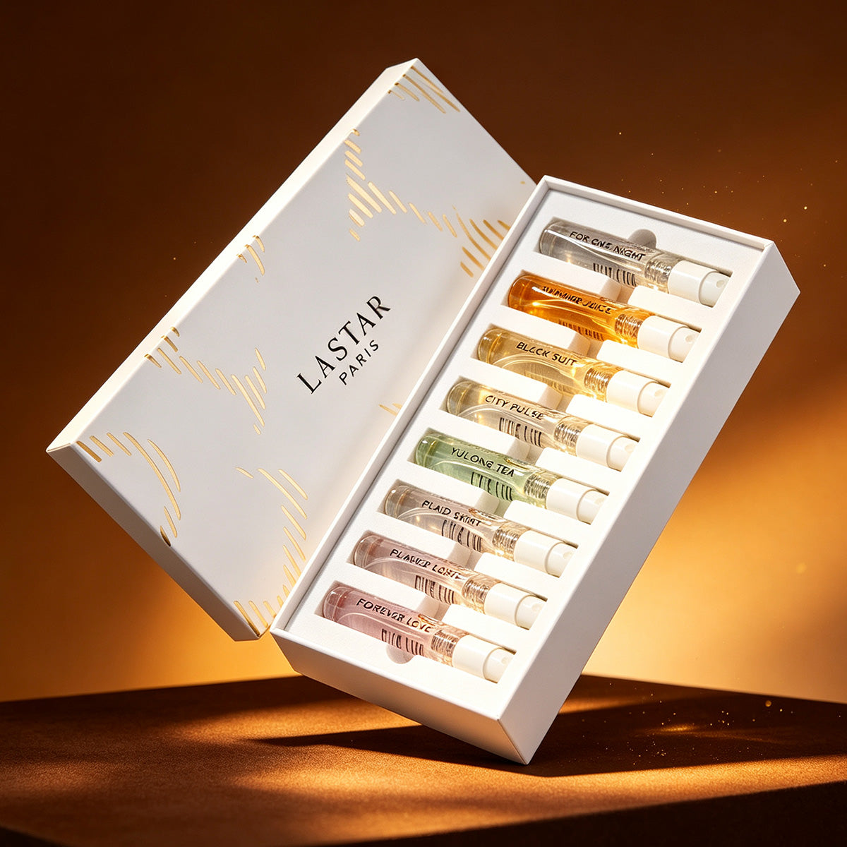 LASTAR Perfume for Women & Men - EDP Perfume Spray, Fresh Floral Aquatic Woody Scent with Gardenia Jasmine Rose Citrus Notes, Luxury European Fragrance Gift Set, 3ml Bottles (Suitable for Day & Night Use)