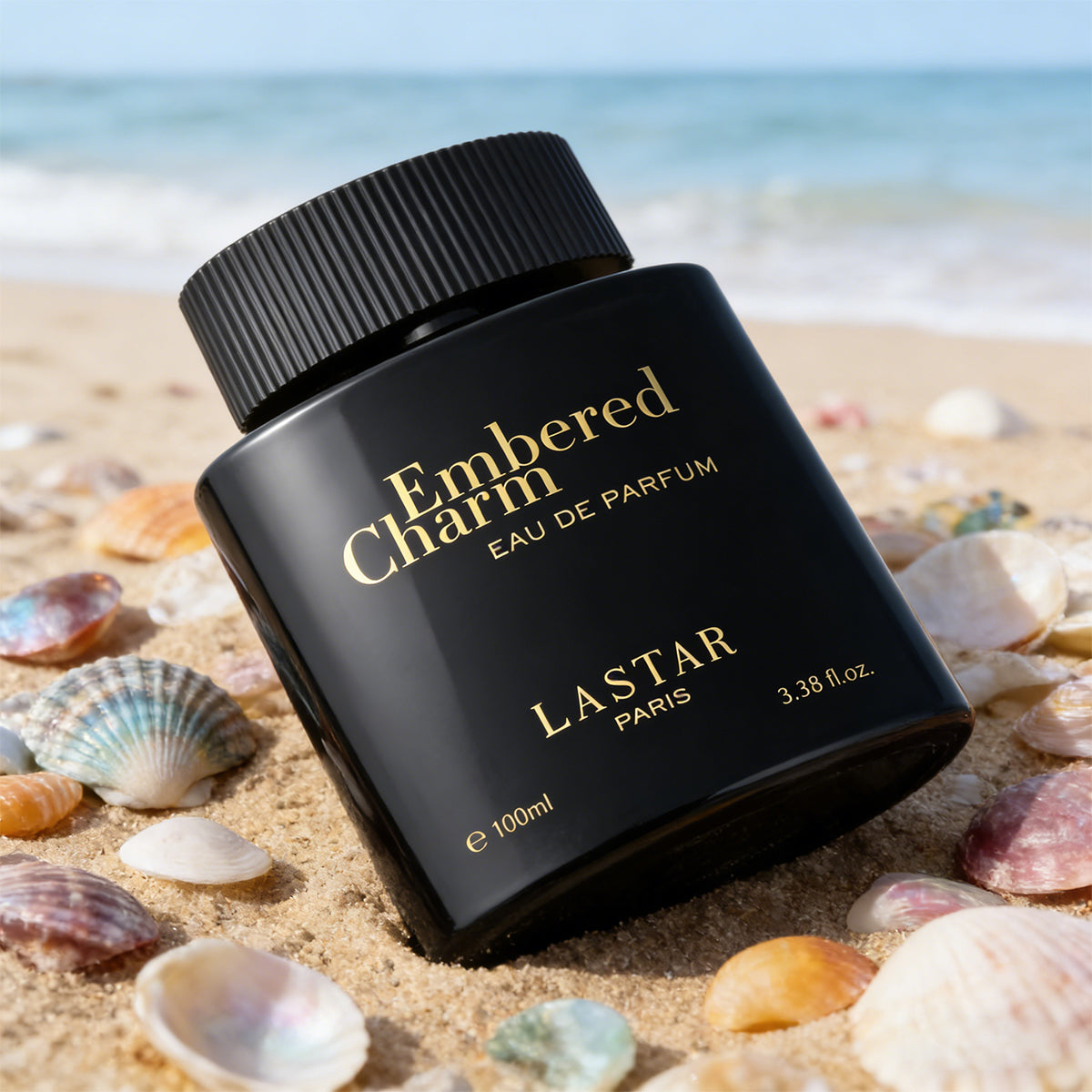 LASTAR Luxury Black Eau De Parfum, 100ML/3.38 Fl.Oz., Spicy Perfume for Men, Long-Lasting Fragrance, Saffron Amber Sophisticated Scent, Perfect for Everyday Wear/Formal Occasion, Festive Gift
