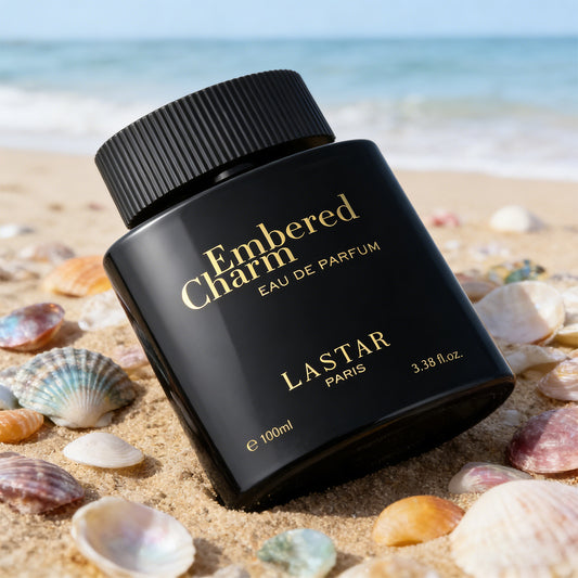 LASTAR Luxury Black Eau De Parfum, 100ML/3.38 Fl.Oz., Spicy Perfume for Men, Long-Lasting Fragrance, Saffron Amber Sophisticated Scent, Perfect for Everyday Wear/Formal Occasion, Festive Gift
