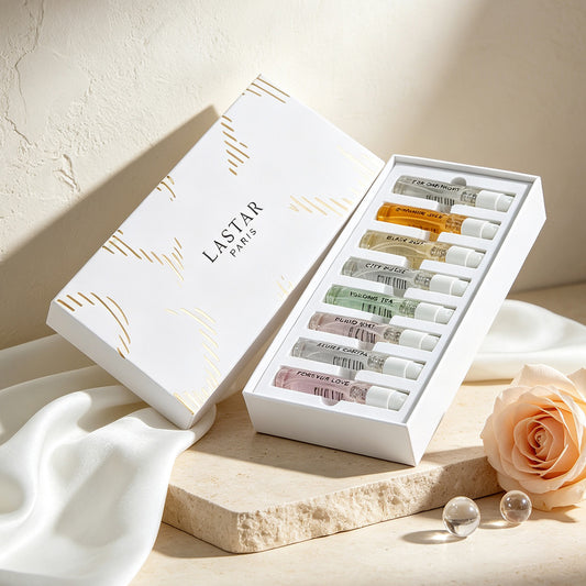LASTAR Perfume for Women & Men - EDP Perfume Spray, Fresh Floral Aquatic Woody Scent with Gardenia Jasmine Rose Citrus Notes, Luxury European Fragrance Gift Set, 3ml Bottles (Suitable for Day & Night Use)